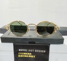 Unisex Polarized Oval Lens Sunglasses Gold Metal Frame 100%UV Protection... - £34.38 GBP