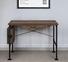 39" Brown and Black Writing Desk - $6,128.54 MXN