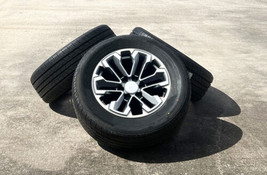 Chevy Silverado Tahoe 18&quot; Gunmetal &amp; Machine Replica Wheels All Season T... - $1,701.81