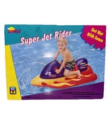 NIB Vintage 1998 Sunco Super Jet Rider Kids Inflatable Pool Float Toy Je... - $49.14 CAD