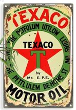 Texaco Rectangular Gas Gasoline Oil  Aluminum Retro Remake Sign Station ... - $34.84 CAD