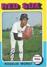 1975 Topps Mini Rogelio Moret 8 Red Sox  EXMT - £0.79 GBP