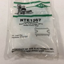 (2) NTE NTE1367 Integrated Circuit Dual, Audio Power Amp, 2.3W to 5W - $14.99