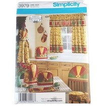 Simplicity 3979 Pattern Kitchen Accessories Misses&#39; Apron One Size Fits Most Cut - £1.56 GBP