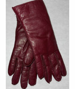 Papa Gallup Burgundy Leather Faux Shearling Interior gloves size Small - €16,91 EUR
