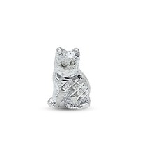 Pure Silver Cat for Lal kitab red book and astrological remedies - $31.35