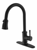 High-Arc Brushed Nickel Kitchen Faucet w/Sprayer - $77.99