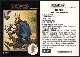 1991 TSR AD&amp;D Gold Border Dungeons &amp; Dragons RPG Fantasy Art Card #112 ~ Dwarf  - £5.43 GBP