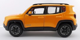 2017 Orange Jeep Renegade Diecast Car 1/24 Maisto New - £17.36 GBP