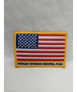 Vintage American Flag Vietnam Veterans Memorial Fund Embroidered Iron On... - $13.43 CAD