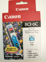 Canon Genuine Cyan BCI-6C Replacement OEM Printer Ink Tank Cartridge NEW - $5.87
