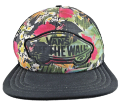 Vans Off The Wall Skater Surfer Hat Mesh Adj Snapback Floral Classic Logo - £16.05 GBP