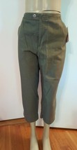 NWT Liz Claiborne Olive Khaki Capri Jeans Pants 14 - £15.72 GBP