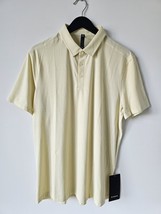 Nwt Lululemon Lchf Lemon Chiffon Yellow Evolution Polo Top Shirt Men&#39;s Xl - £66.14 GBP