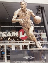 Jerry West Signed 11x14 Los Angeles Lakers Statue Photo BAS - £61.24 GBP