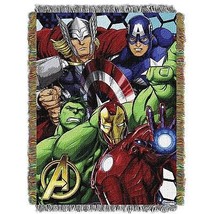 Avengers Retro Tapestry Throw Blue - £38.52 GBP