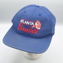 Vintage Atlanta Braves Chief American Needle Snapback Hat Cooperstown Collection - £63.69 GBP