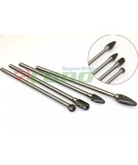 4Pc Long Reach Double Cut Carbide Rotary Burr Set 1/4&quot; Shank Polishing bits - $24.30
