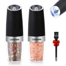 Gravity Electric Salt And Pepper Grinder Set, Automatic Salt And Pepper Mill Gri - $28.99