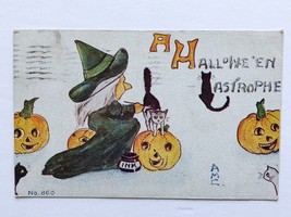 FREE SHIP: Antique Vintage RARE Halloween Postcard - 1911 - £33.28 GBP