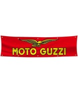 Moto Guzzi Banner Flag 2x8 FT Motorcycle Racing Garage Man Cave Bike Biker - €13,11 EUR