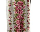 Cannon All Cotton Pink Floral Bath Towel 17.75 by 33 inches MCM Vintage - $19.05