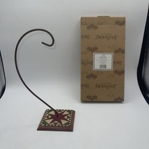 Jim Shore Heartwood Creek Square Quilt Ornament Holder #105184 Christmas - £14.01 GBP