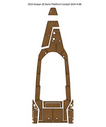 2023 Axopar 28 Swim Platform Cockpit Pad Boat EVA Foam Teak Deck Floorin... - $1,496.58 CAD