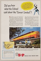 1951 Print Ad S-P Southern Pacific Lines Sunset Limited Train Chicago,Illinois - £9.33 GBP