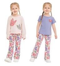 Peek Girls Boys Sweatshirt T-Shirt Flare Pants Pink Multicolor Butterflies - $42.99