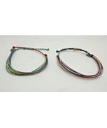 Lot of 2 PURA VIDA String Multi Corded Adjustable Bracelets - €10,99 EUR