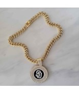 San Diego Padres Gold Silver Plated Swag Chain Necklace Unisex Jewelry - $20.00