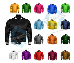 High Quality American College bomber Varsity Satin Jacket in 50+ color (... - $61.37+