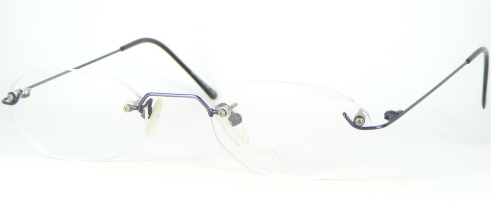 Röhm Mod. 4006 420 VIOLET EYEGLASSES GLASSES RIMLESS Rohm 50-20-140mm Ge... - $68.59