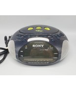 Sony ICF-CD831 Dream Machine Psyc CD Alarm Clock Radio Blue Tested And W... - £32.51 GBP