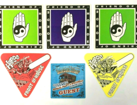 HORDE Festival Friends Front of House 6 VIP Concert Pass Bundle Otto Sticker 90s - £30.50 GBP