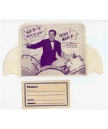 Freddie Higuera Table Card &amp; Request Form Jazz Drummer 1950&#39;s Satchmo Ar... - £21.68 GBP