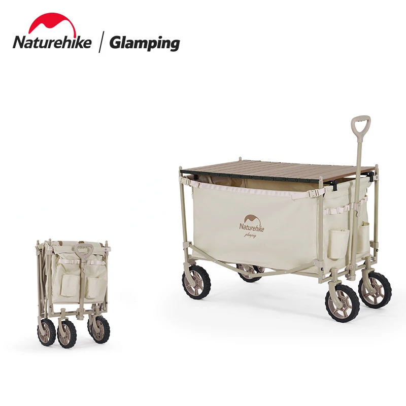 Naturehike Outdoor Multi-functional Folding Trolley Portable Equipment Camp Car - £213.42 GBP+