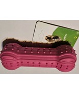 Anzgi Pet Suppliers 4.5&quot; Pink Dog Bone Squeeky Toy - $146.82 MXN