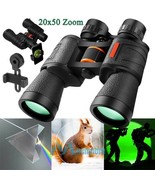 Compact Military-Grade 20x50 Binoculars - Crystal Clear Night Vision Exp... - $60.59 CAD