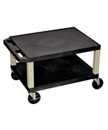 LUXOR WT16-P 16&quot;H AV Cart - Two Shelves - - $276.19