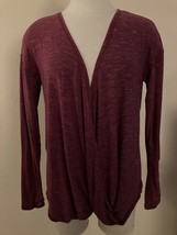 Zella Drishti Wrap Top Burgundy Beauty Size Small Nordstrom - $10.66