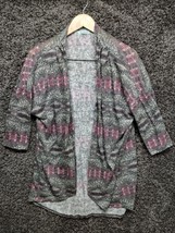 Maurices Cardigan Style Over Shirt Women XXL Fair Isle Boho Flowy 3/4 Sleeve - £10.98 GBP