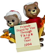 EUC Hallmark Keepsake Ornament &quot;Thick &#39;n&#39; Thin&quot; (1994) QX569-3 Clip - $9.19