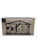 Mikasa Nativity Manger Set Holiday Excellence Fine Porcelain 24kt Gold Trim - $1,480.89 MXN