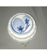Vintage Hand Painted Delft Blue Ceramic Hanging Kitchen Wall Molds Straw... - $11.99