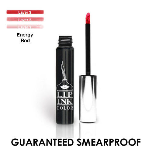LIP INK Organic Vegan Smearproof Liquid Lipstick - Energy Red