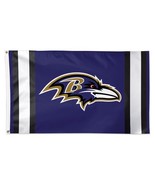WinCraft Baltimore Ravens 3&#39; x 5&#39; Vertical Stripes Deluxe Single-Sided Flag - £31.35 GBP
