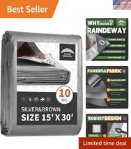 Tarps Heavy Duty Waterproof 15x30 Feet, 10Mil Multipurpose Large Tarp Co... - $133.18