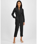 MSRP $120 Inc International Concepts Utility Jumpsuit Black Size 12 NWOT - $35.63